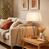 Pagazzi Lizzie Chrome & White Touch Table Lamp