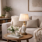Pagazzi Ethel Ivory Contrast Tapered Lamp Shade - 25cm
