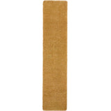 Washable Ochre Shaggy Rug