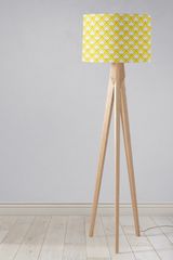 Shadowbright Yellow and White Geometric Tiles Design Lampshade
