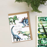 Dinosaur Roar Greetings Card | Katie Hipwell Design