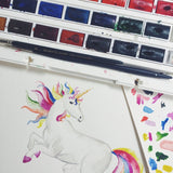 Personalised Watercolour Unicorn Print | Katie Hipwell Design