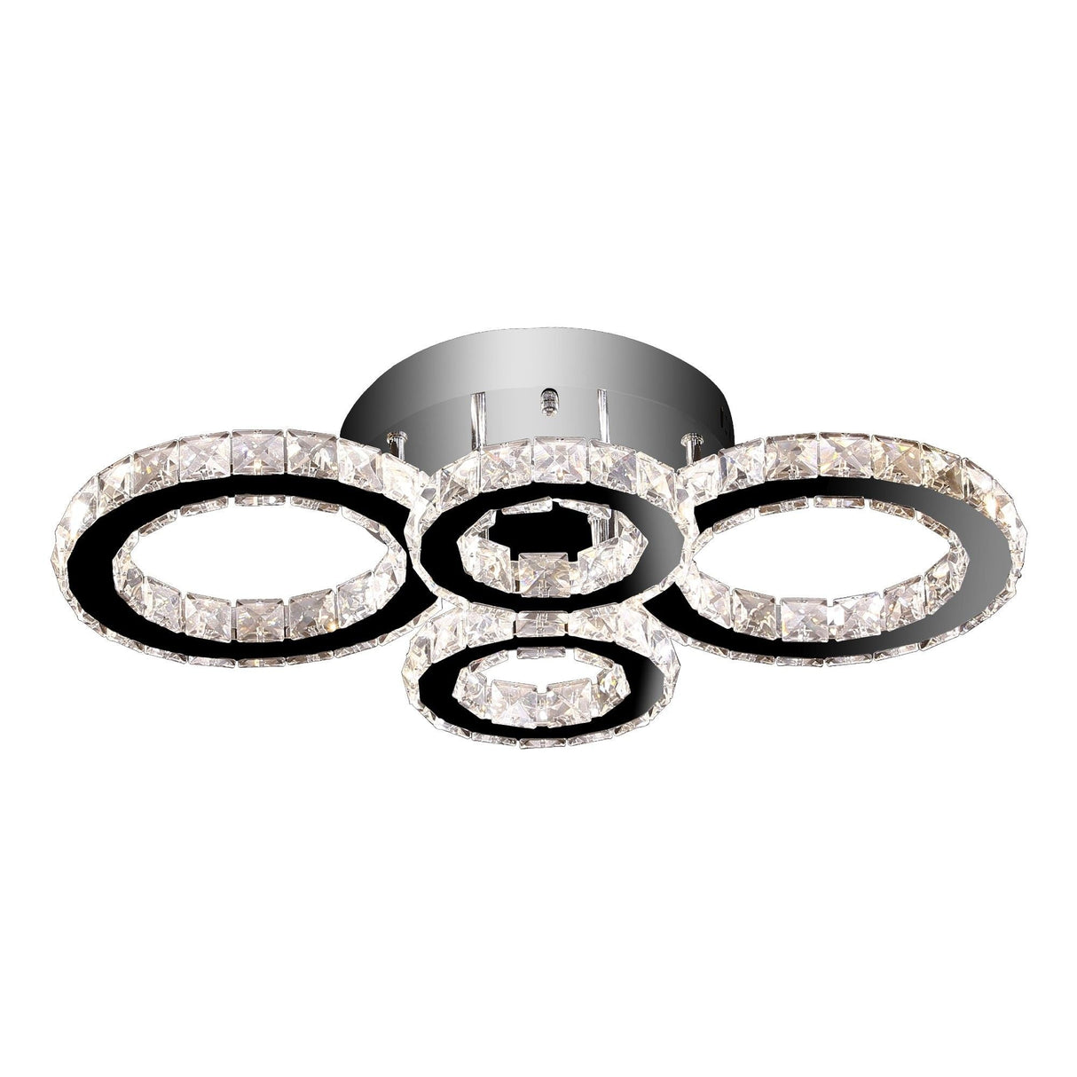 Pagazzi Niomi 4-Light Polished Chrome LED Ceiling Light
