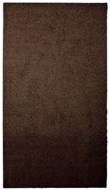 Fiji Chocolate Brown Washable Solid Shaggy Rug by The Rugs
