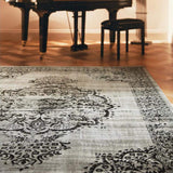 Saville Grey/Black Vintage Rug | The Rugs