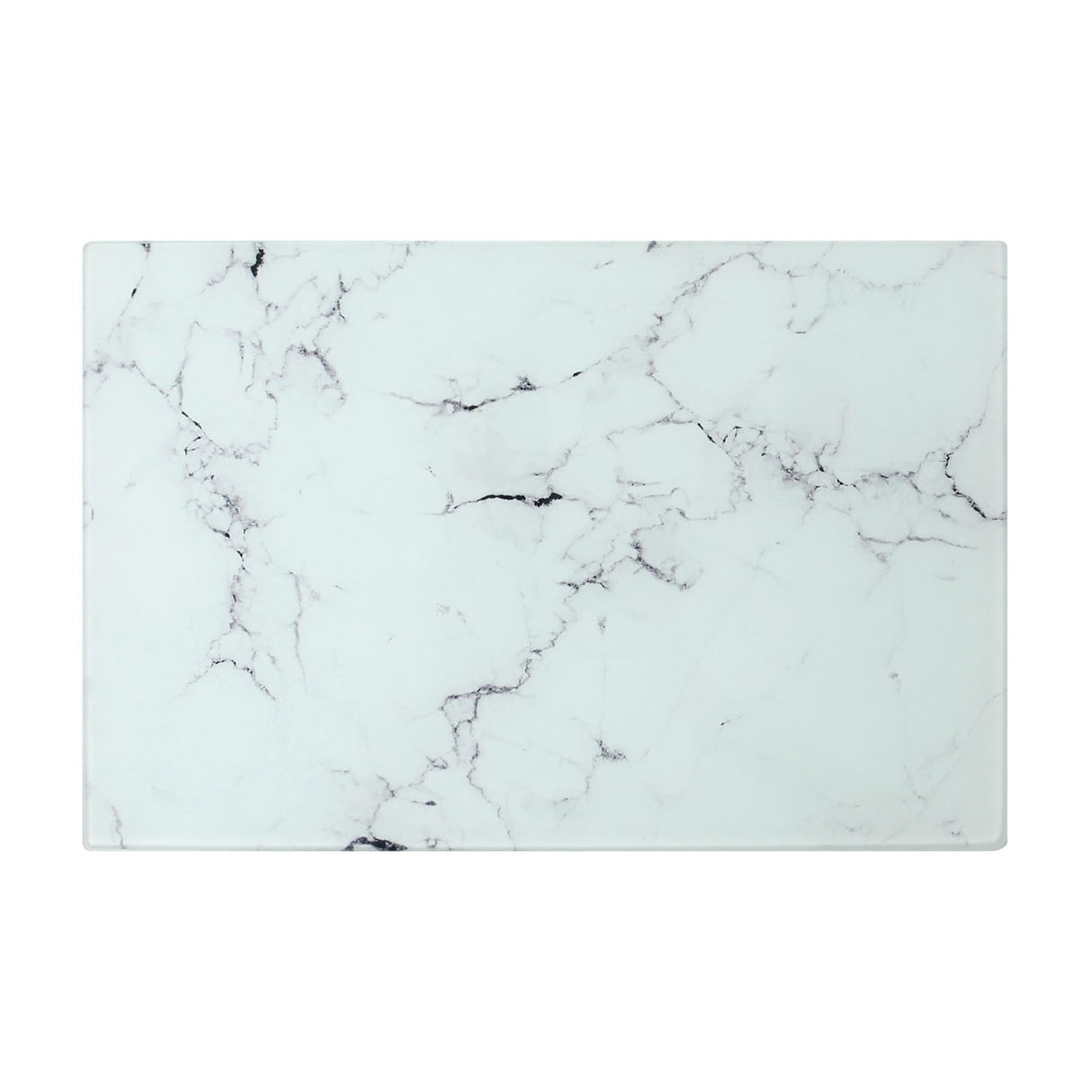 Rinkit Rectangle Glass Chopping Board Marble - 30cm x 20cm