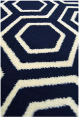 Maestro Honeycomb Navy Rug | 100% polypropylene