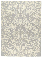Heritage Lavender Floral Wool Rug by The Rugs