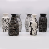 HatiNest Bamboo Motif Straight Dry Flowers Vase - Natural
