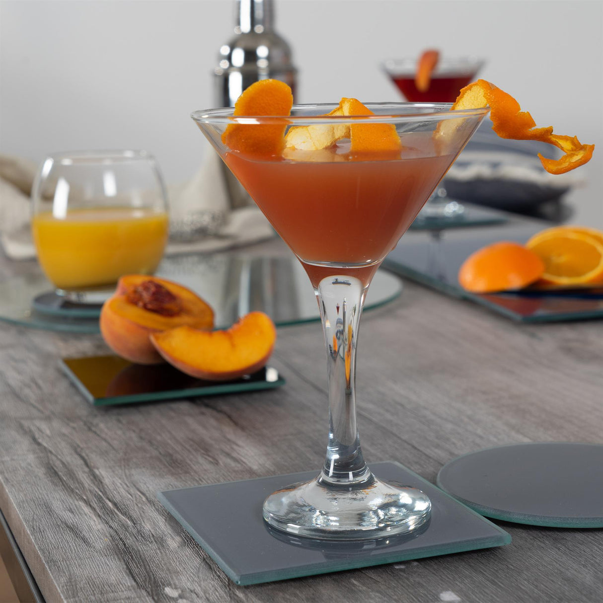 Rinkit Square Glass Coasters Pack of 6 – 10cm