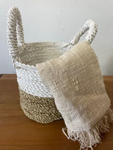 HatiNest Set of 3 Natural Seagrass Storage Baskets - 14, 16 & 17cm