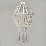 HatiNest Macrame Large Drop Chandelier - Natural