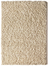 The Rugs Maine Ivory Shaggy Pile Wool Rug