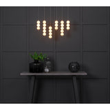 Pagazzi Abacus 6 Light Satin Nickel LED Pendant Bar