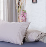 SHEET STORY Ackly Bamboo Beige Pillowcases Pair