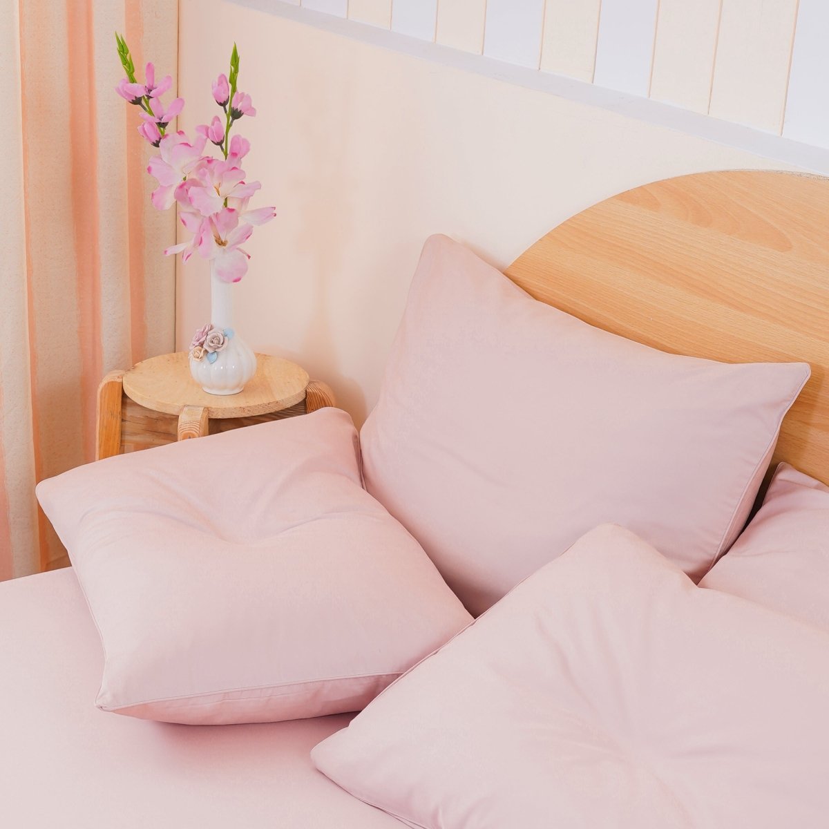 SHEET STORY Ackly Bamboo - Blush Pink Pillowcases Pair