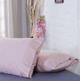 SHEET STORY Ackly Bamboo Blush Pink Pillowcases Pair