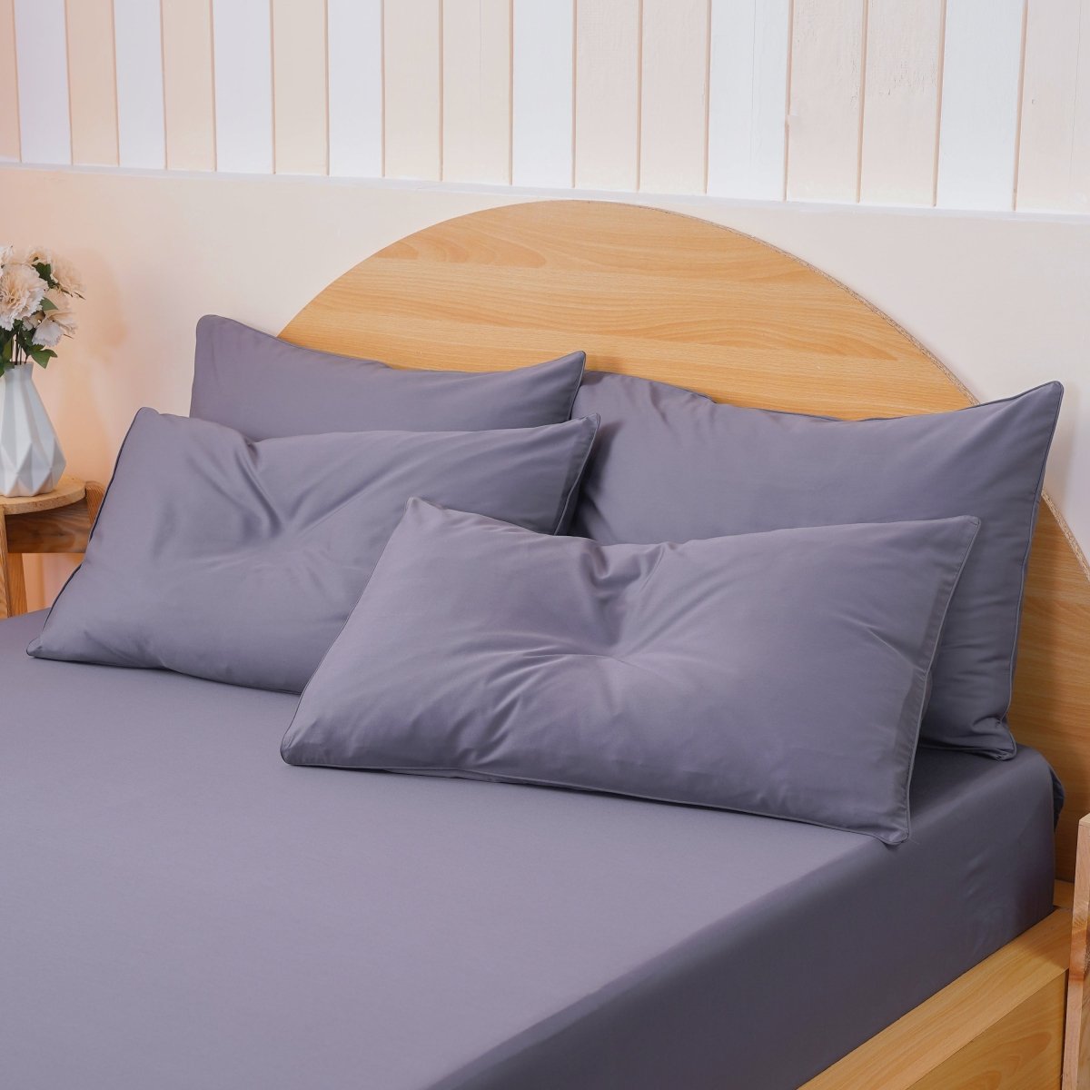 SHEET STORY Ackly Bamboo Charcoal Pillowcases Pair