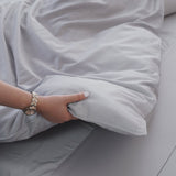 SHEET STORY Ackly Bamboo Dove Grey Duvet Cover