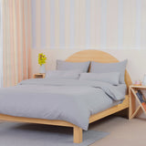 SHEET STORY Ackly Bamboo Dove Grey Duvet Cover