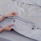 SHEET STORY Ackly Bamboo Dove Grey Duvet Cover