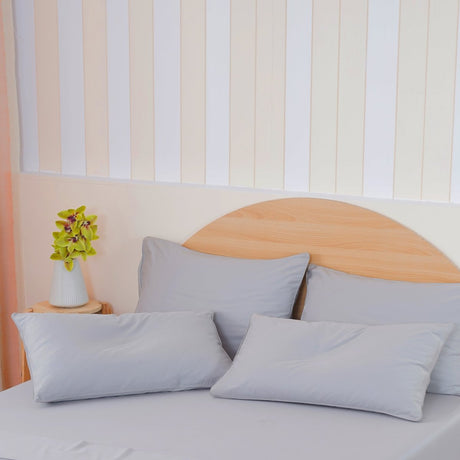 SHEET STORY Ackly Bamboo - Dove Grey Pillowcases Pair
