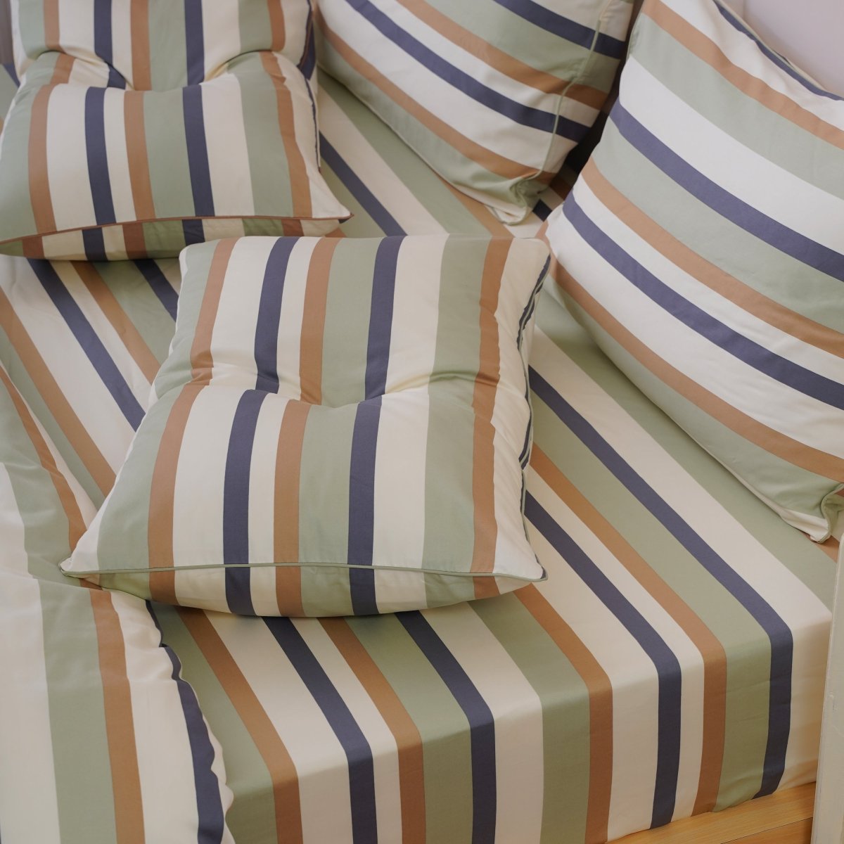SHEET STORY Ackly Bamboo Harmony Stripe Pillowcases Pair