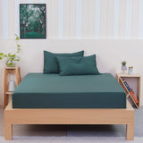 SHEET STORY Ackly Bamboo - Royal Green Fitted Sheet