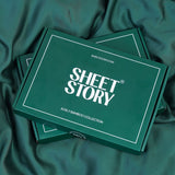 SHEET STORY Ackly Bamboo - Royal Green Fitted Sheet