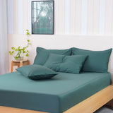 SHEET STORY Ackly Bamboo - Royal Green Pillowcases Pair