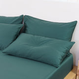 SHEET STORY Ackly Bamboo - Royal Green Pillowcases Pair