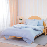 SHEET STORY Ackly Bamboo Sky Blue Fitted Sheet