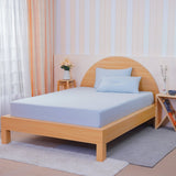 SHEET STORY Ackly Bamboo Sky Blue Fitted Sheet