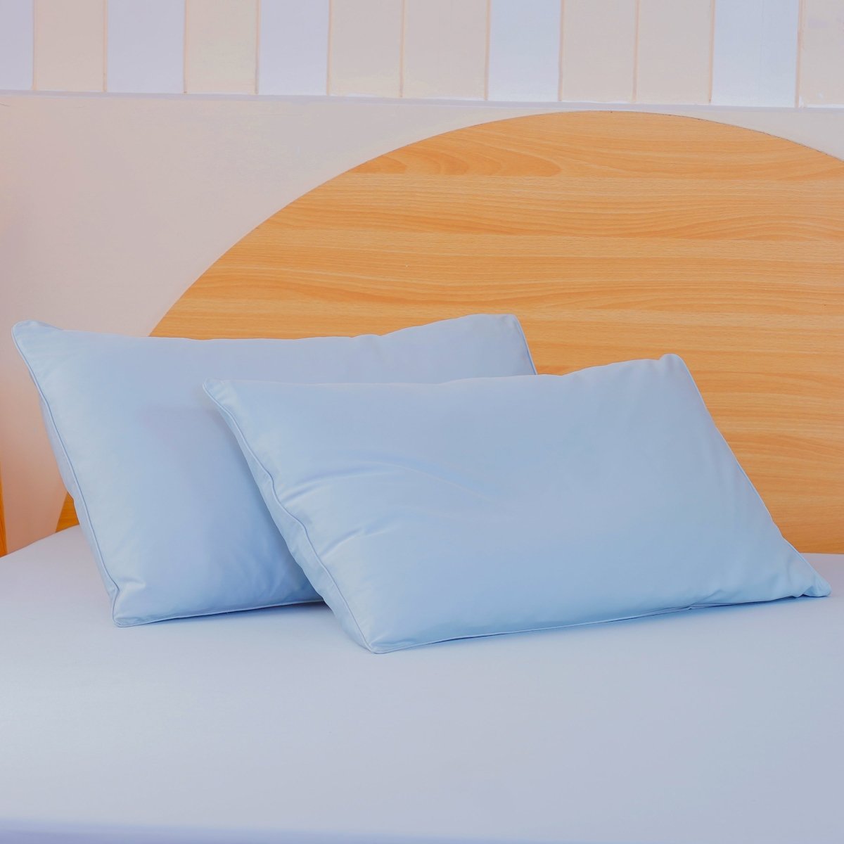 SHEET STORY Ackly Bamboo - Sky Blue Pillowcases Pair