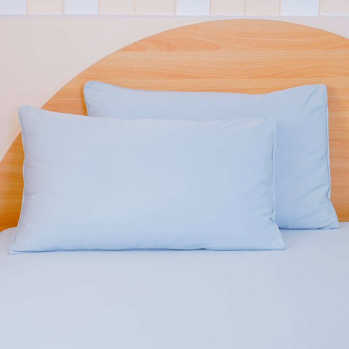 SHEET STORY Ackly Bamboo - Sky Blue Pillowcases Pair