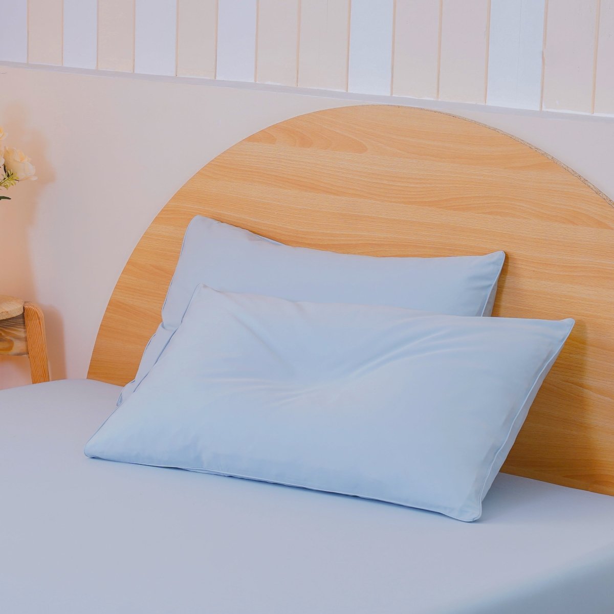 SHEET STORY Ackly Bamboo - Sky Blue Pillowcases Pair