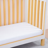 SHEET STORY Ackly Bamboo White Cot Bed Size Fitted Sheet – 400TC