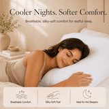 SHEET STORY Ackly Bamboo - White Pillowcases Pair