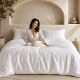 SHEET STORY Ackly Bamboo - White Pillowcases Pair