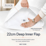 SHEET STORY Ackly Bamboo - White Pillowcases Pair