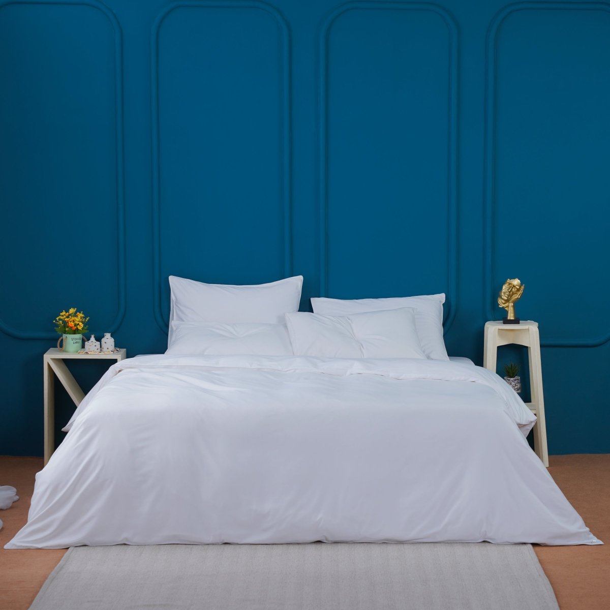 SHEET STORY Ackly Bamboo - White Duvet Cover