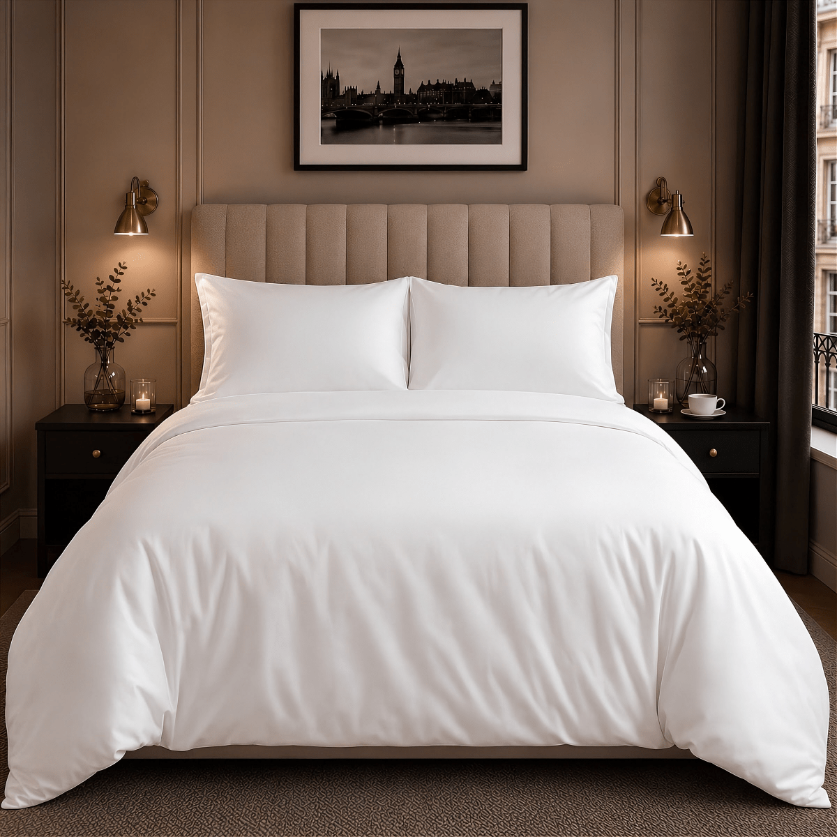 SHEET STORY Ackly Bamboo - White Duvet Cover