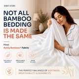 SHEET STORY Ackly Bamboo - White Fitted Sheet