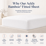 SHEET STORY Ackly Bamboo - White Fitted Sheet