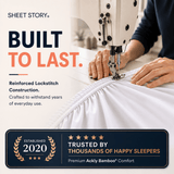 SHEET STORY Ackly Bamboo - White Fitted Sheet