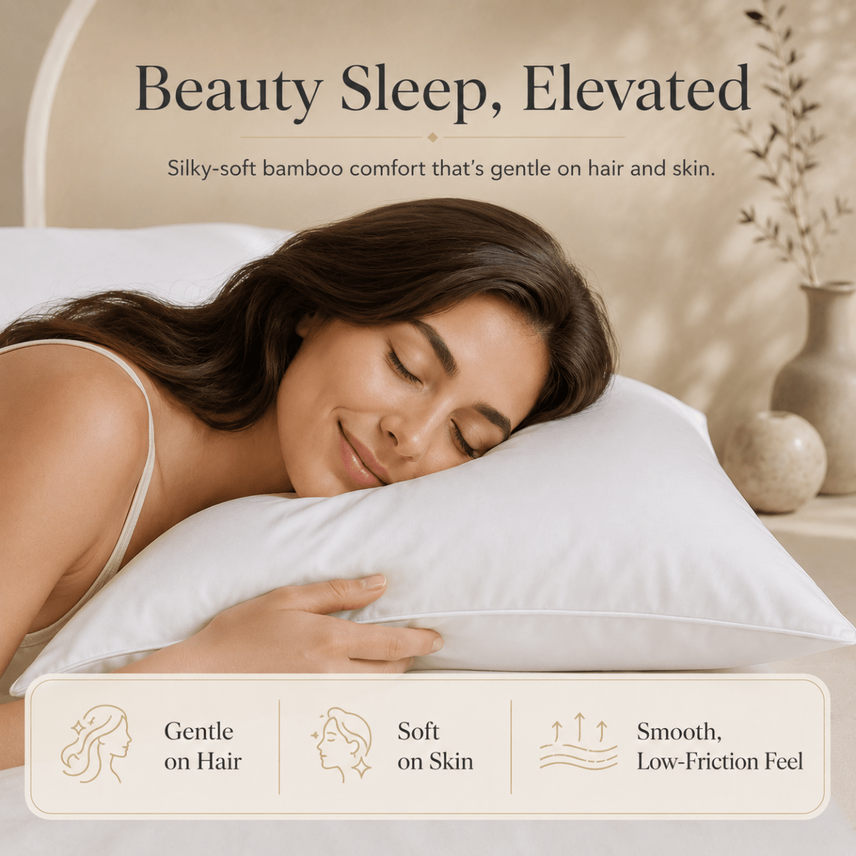 SHEET STORY Ackly Bamboo - White Pillowcases Pair