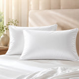 SHEET STORY Ackly Bamboo - White Pillowcases Pair
