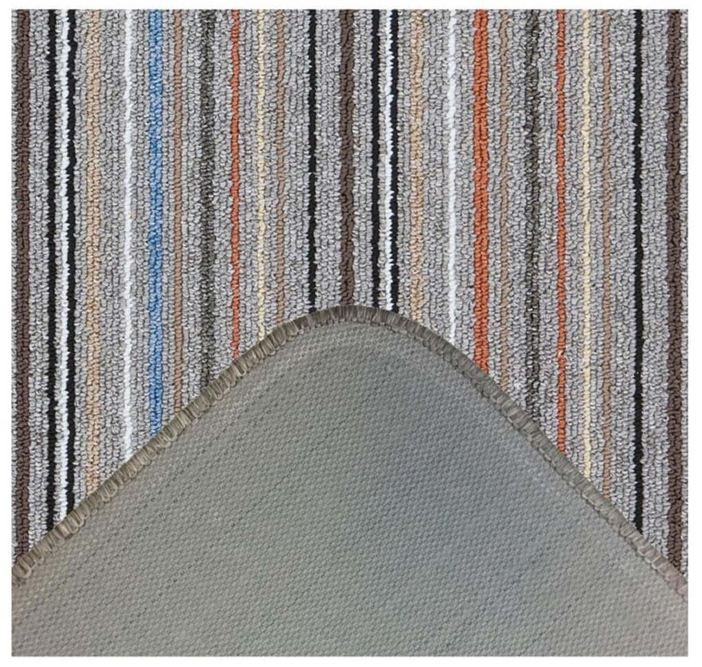 The Rugs - Stockholm Grey/Clay Washable Mat