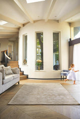 Karma Mink Solid Luxury Viscose Rug