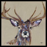 Pagazzi Brindle Stag Wall Art - 105x105cm